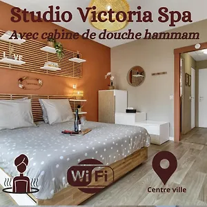 Victoria Spa, Au Coeur Du Centre-ville Hammam -wifi -grand Lit Double Queen Size 160x200cm Aix-les-Bains
